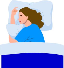 zdravý spánek ilustrace